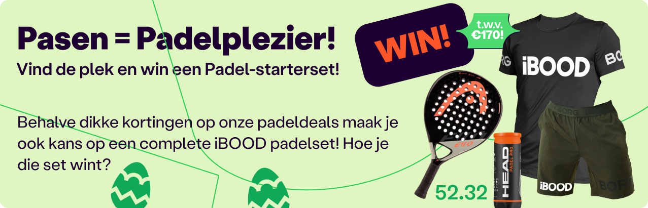 Pasen = Padelplezier! Win een Padel-starterset t.w.v. €170!